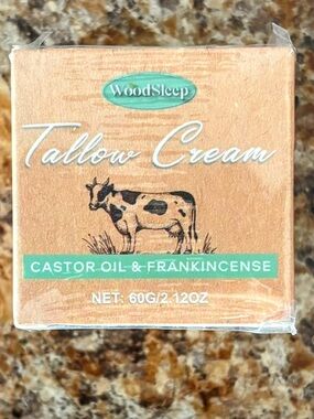 Tallow Cream with Castor Oil & Frankincense — Natural Tan